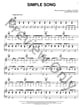 Simple Song piano sheet music cover